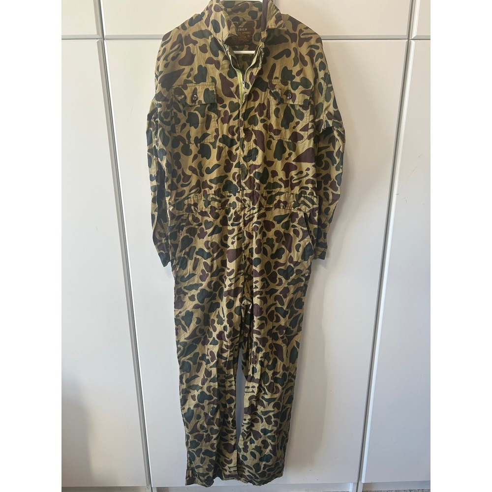 Caliber Sportsman's Apparel Duck Hunter Camo Coveralls Cotton‎ Jumpsuit Mens M